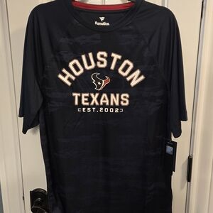 Men's Fanatics Houston Texans Fanatics Navy Hail Mary Raglan T-Shirt